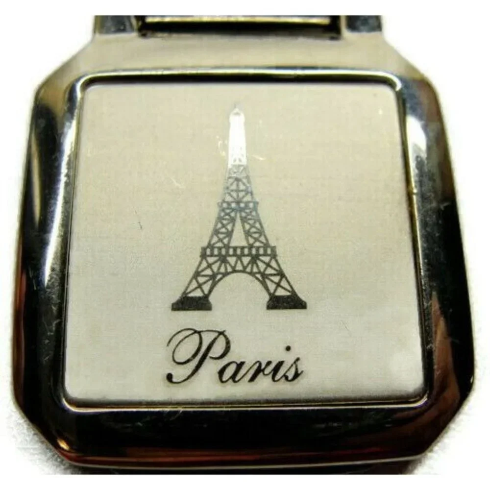 Paris Money Clip Stainless Steel Wallet Credit Card Cash ID Holder Silver